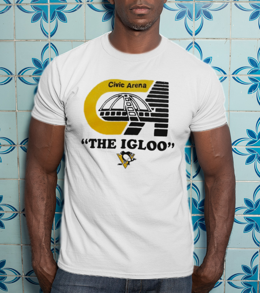 Civic Arena The Igloo Pittsburgh Penguins Retro Style T-Shirt