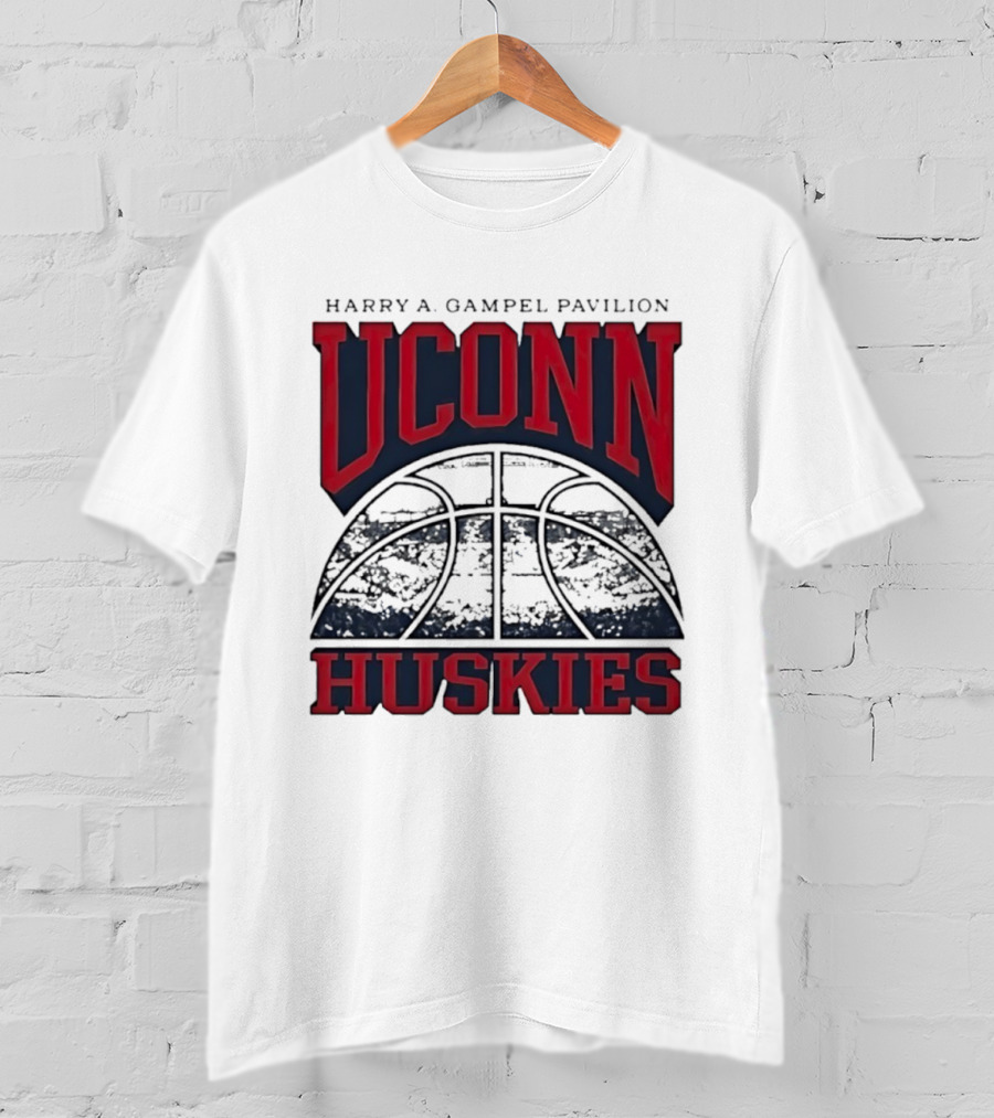 UConn Huskies Harry A Gampel Pavilion Basketball T-Shirt
