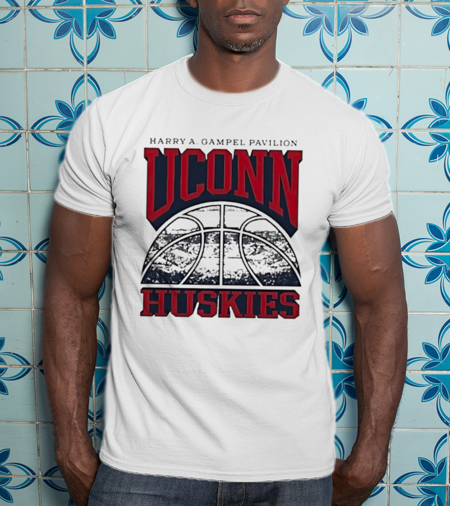 UConn Huskies Harry A Gampel Pavilion Basketball T-Shirt