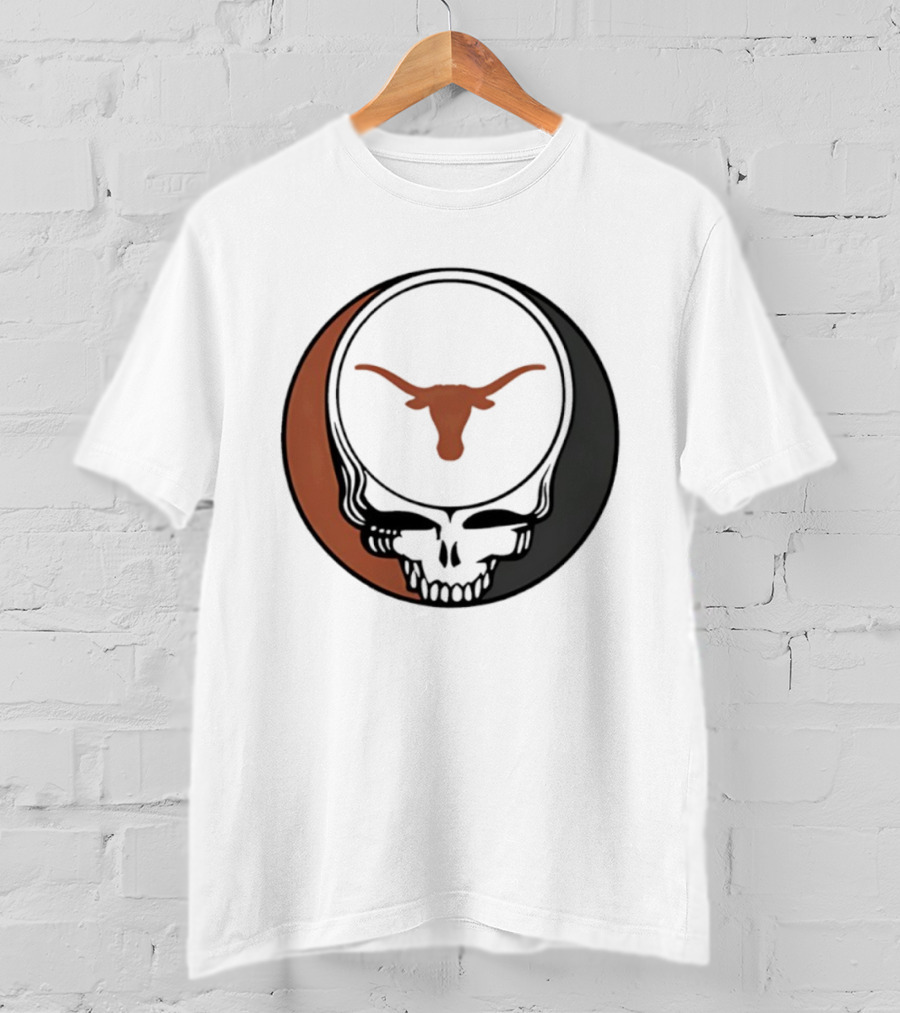 University Of Texas Longhorns Grateful Dead Skull Emblem T-Shirt