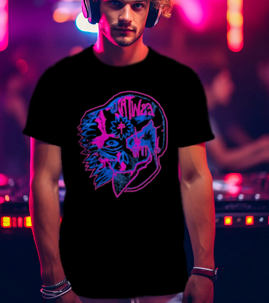 All Them Witches Acid Head Psychedelic Skull Art T-Shirt