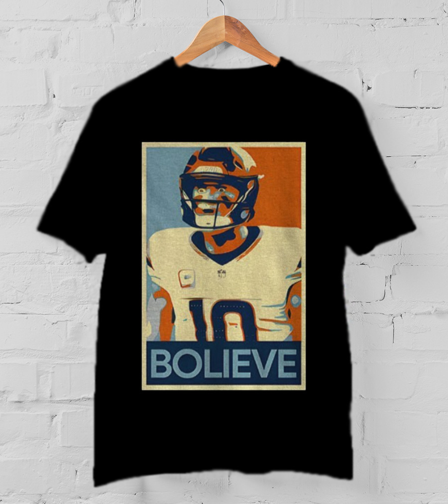 Bo Nix Bolieve Broncos Hope Retro Style T-Shirt