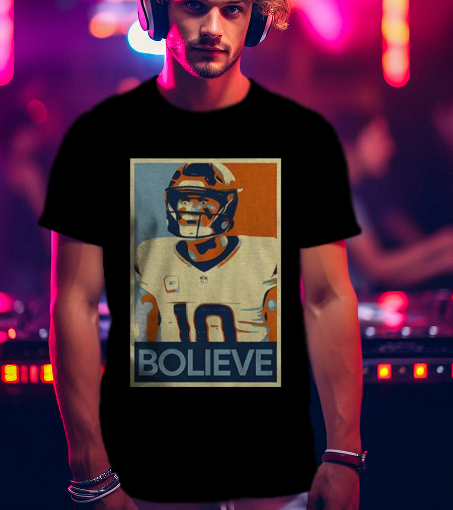 Bo Nix Bolieve Broncos Hope Retro Style T-Shirt