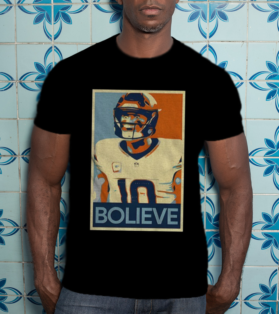 Bo Nix Bolieve Broncos Hope Retro Style T-Shirt