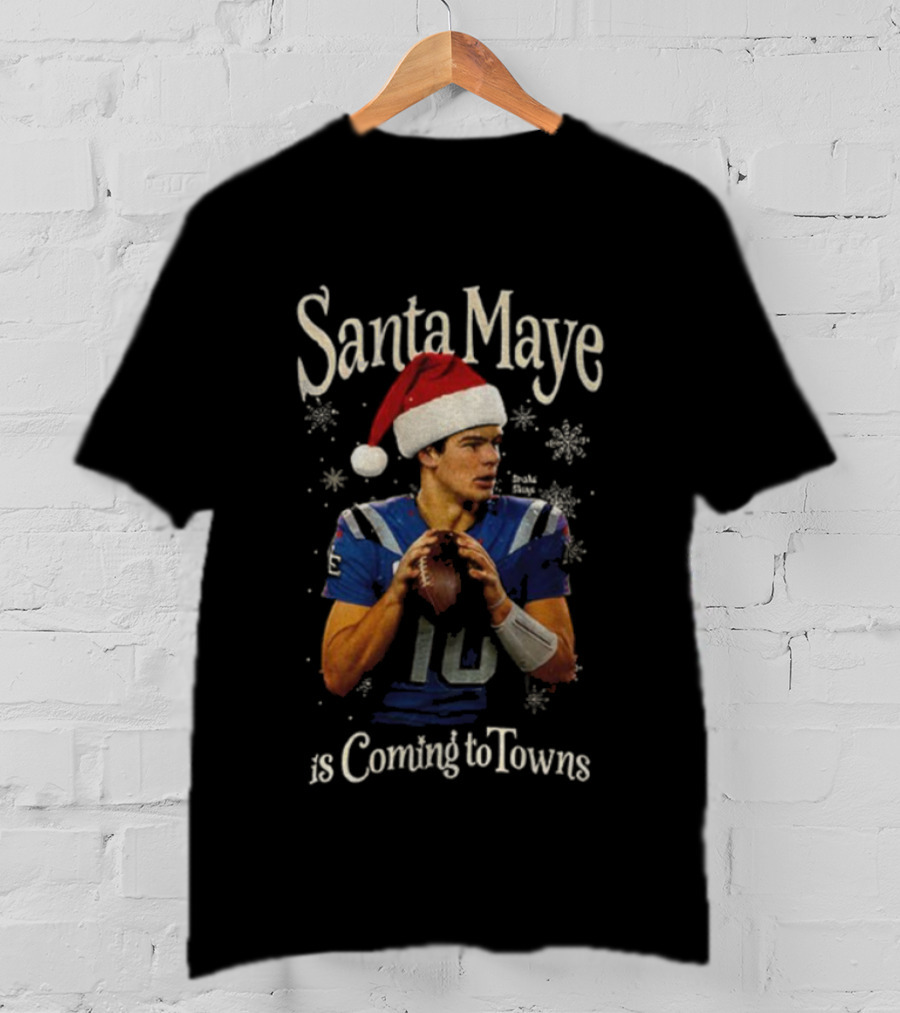 Santa Maye Football Holiday Cheer Is Coming To Towns T-Shirt