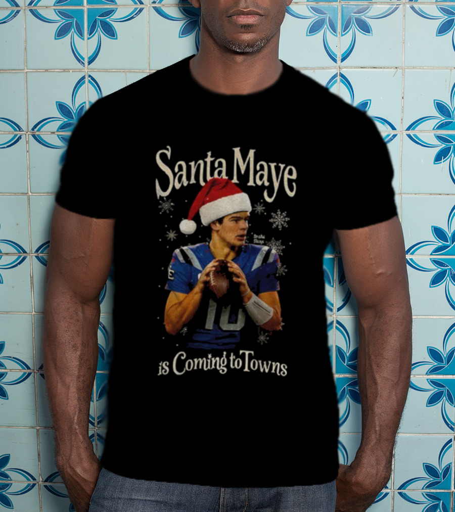 Santa Maye Football Holiday Cheer Is Coming To Towns T-Shirt