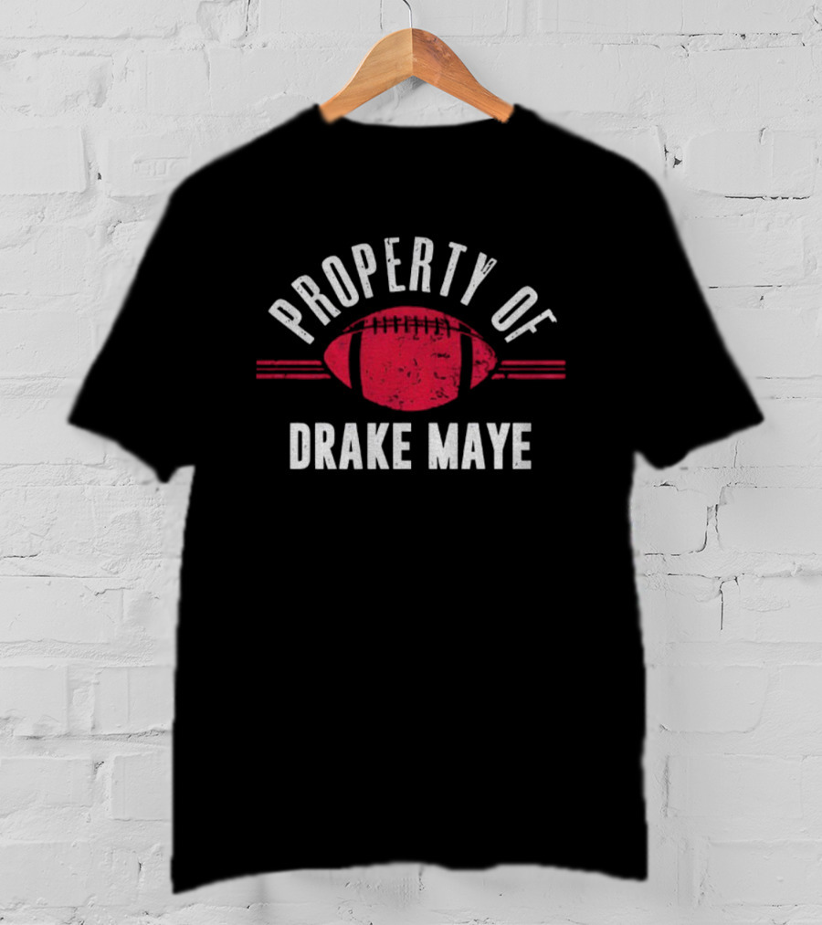 Property Of Drake Maye Football New England T-Shirt