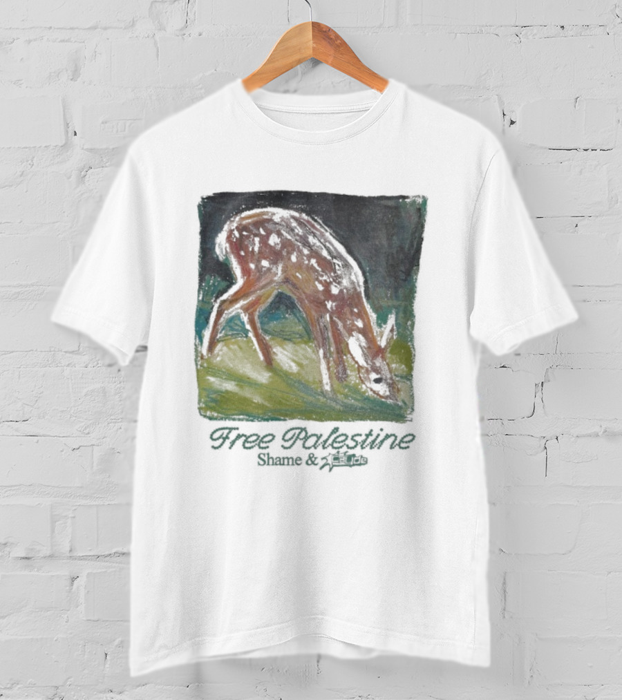 Free Palestine Shame Refugees Deer T-Shirt