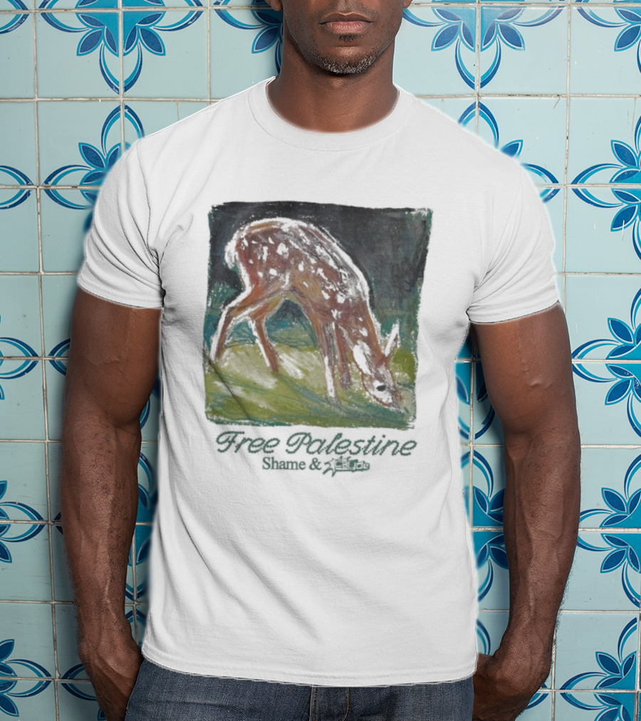 Free Palestine Shame Refugees Deer T-Shirt