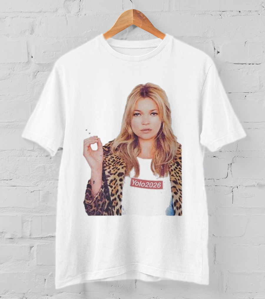Shimmi Yolo 2026 Kate Moss Leopard Print Style T-Shirt