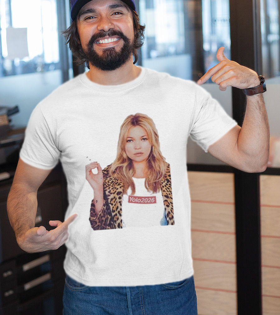 Shimmi Yolo 2026 Kate Moss Leopard Print Style T-Shirt