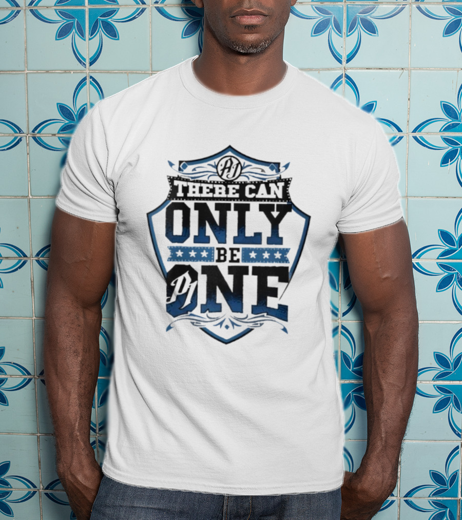 AJ Styles There Can Only Be One Shield Logo T-Shirt