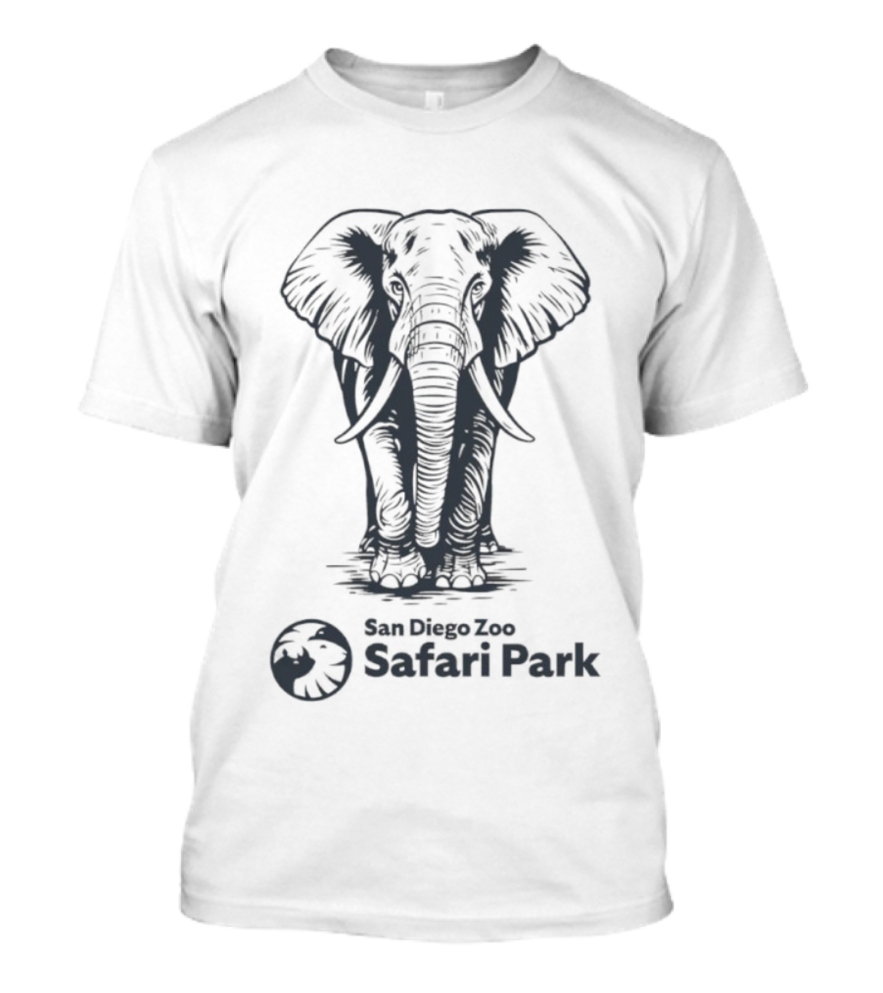San Diego Zoo Safari Park Etched Elephant T-Shirt
