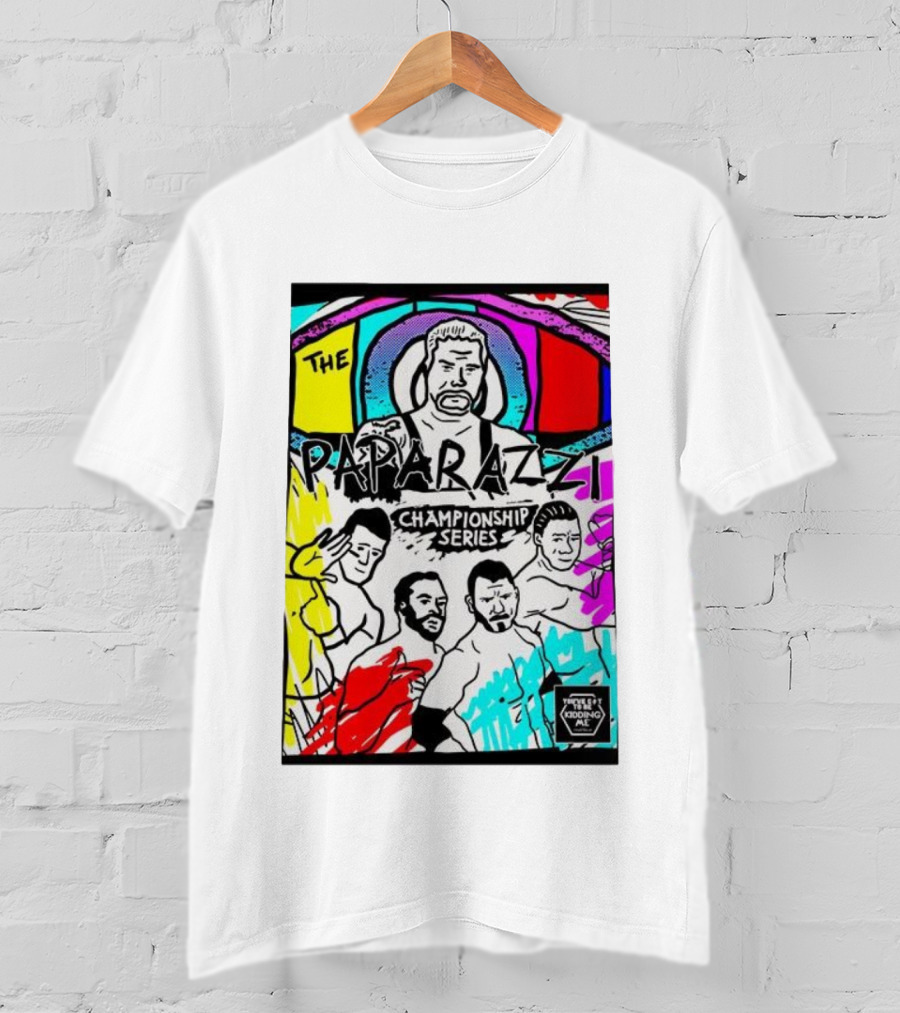 The Paparazzi Championship Series Vibrant Retro Wrestling Art T-Shirt