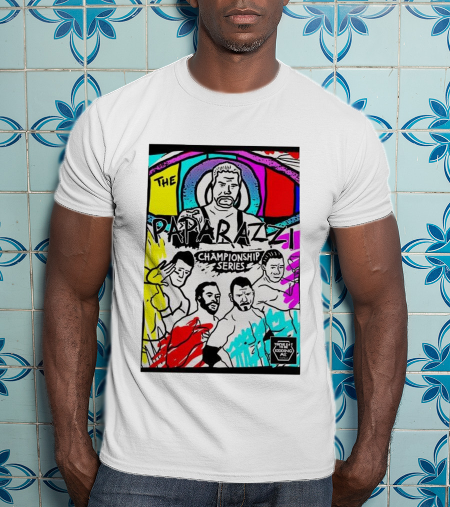 The Paparazzi Championship Series Vibrant Retro Wrestling Art T-Shirt