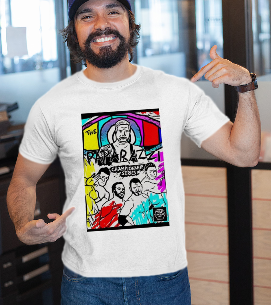 The Paparazzi Championship Series Vibrant Retro Wrestling Art T-Shirt