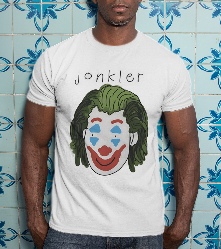 Jonkler Joker Face Green Hair Clown Makeup T-Shirt