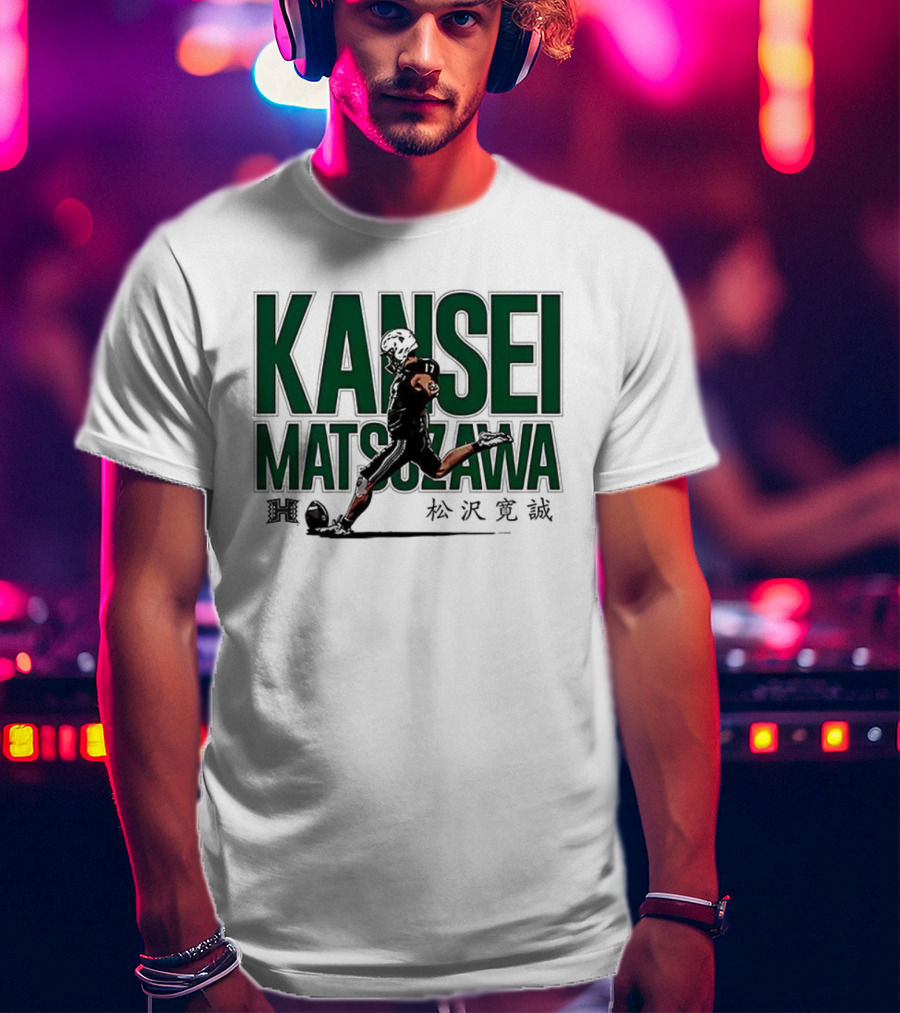 Kansei Matsuzawa Japanese Hawaii Football Manga Style Running Athlete T-Shirt