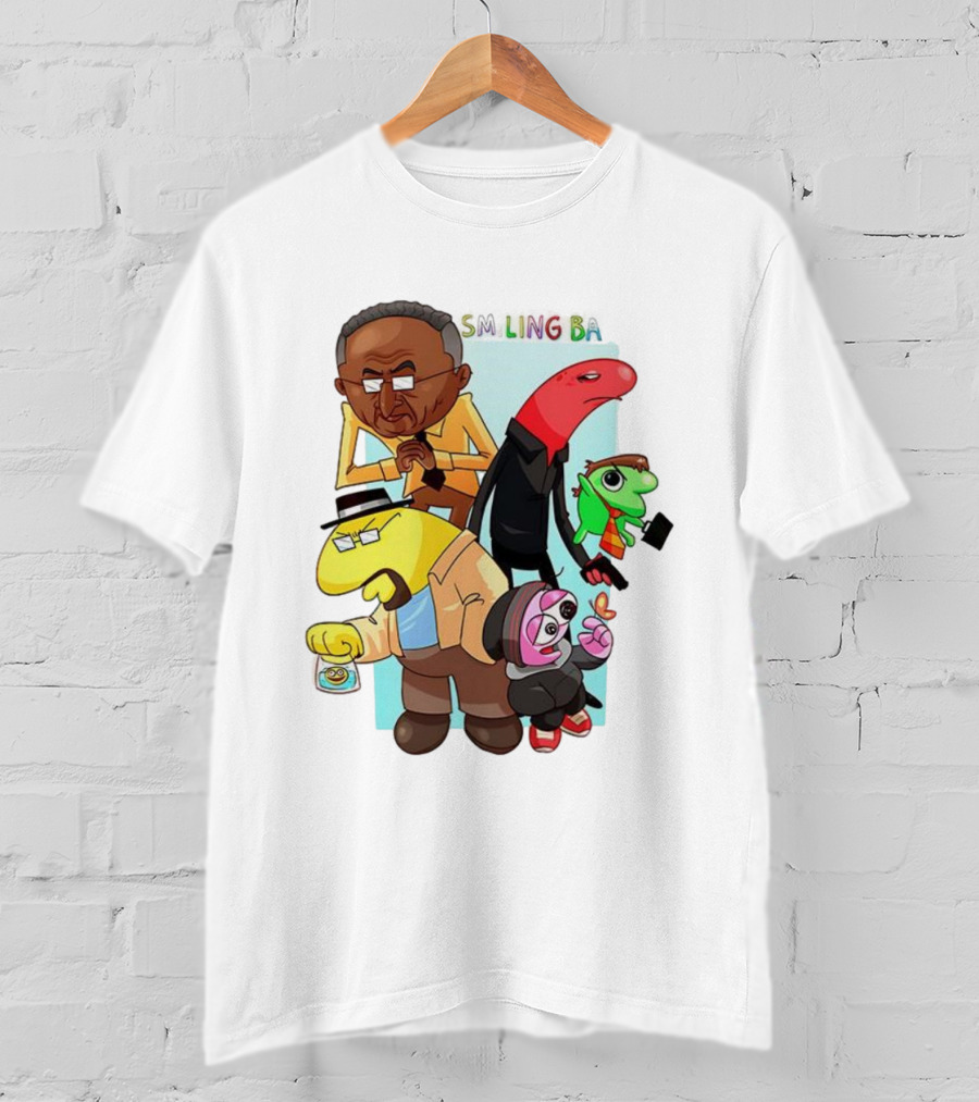 Smiling Bad Characters Friends Cartoon Style T-Shirt