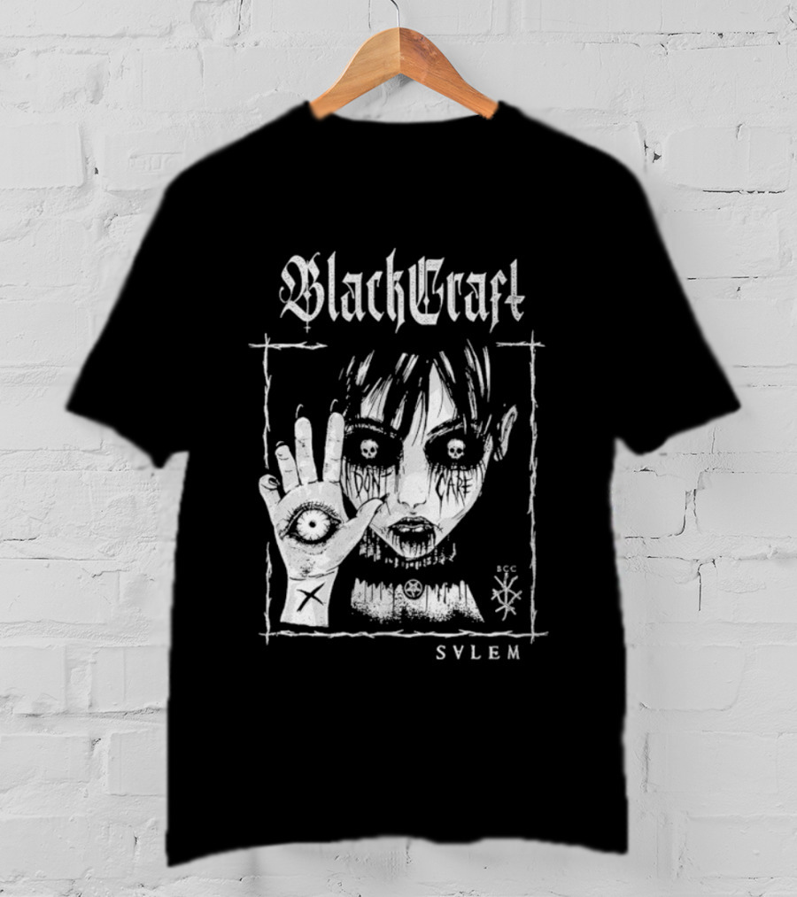 Blackcraft Cult Salem Anime Girl Goth Eye Symbol Mystical T-Shirt