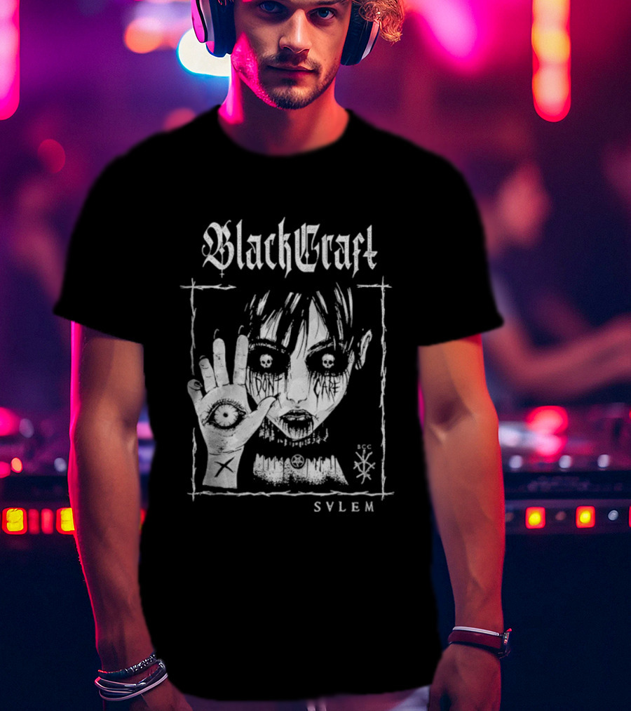 Blackcraft Cult Salem Anime Girl Goth Eye Symbol Mystical T-Shirt