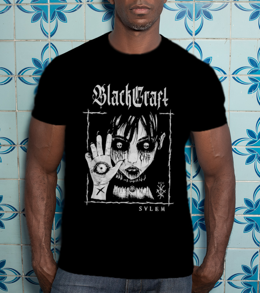 Blackcraft Cult Salem Anime Girl Goth Eye Symbol Mystical T-Shirt