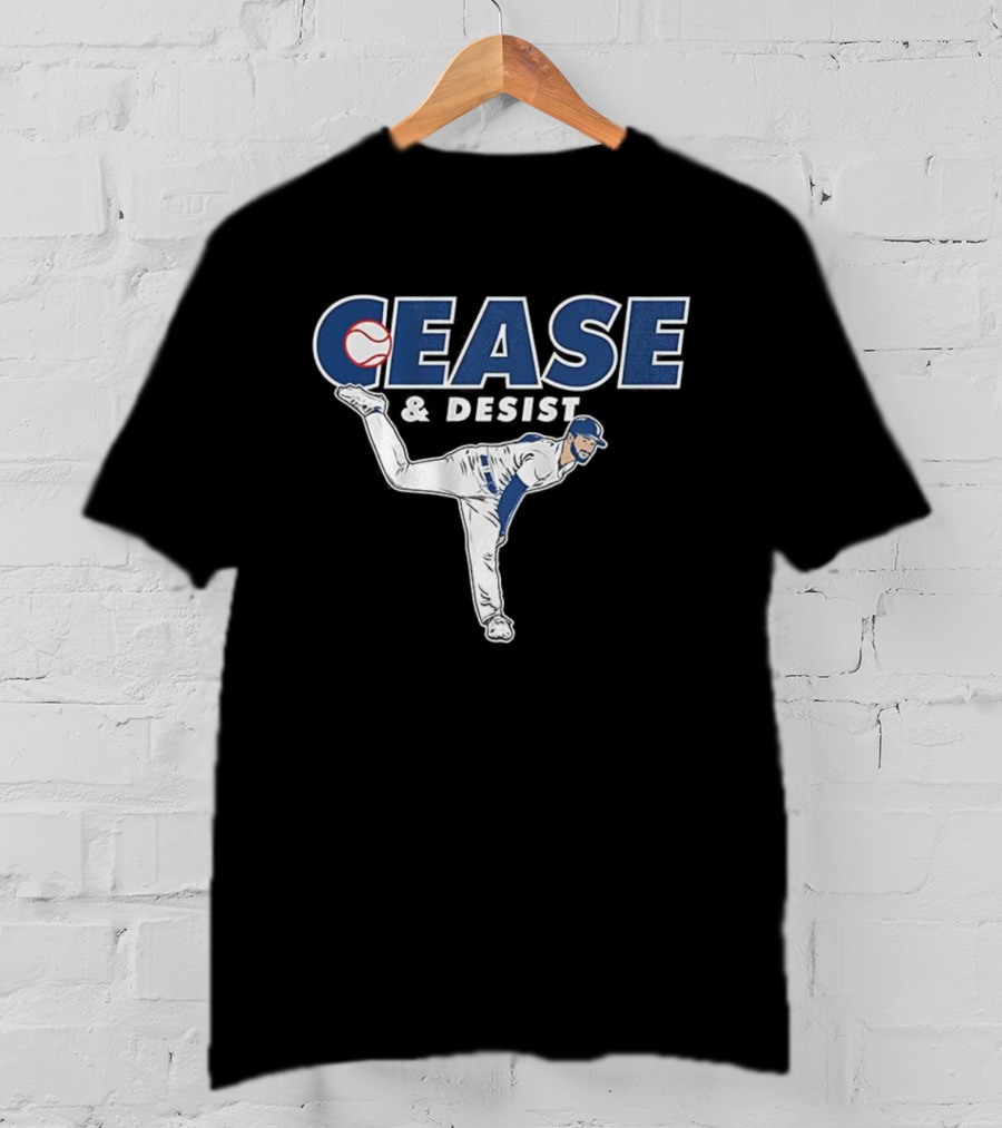 Cease And Desist Pitching Baseball Player T-Shirt