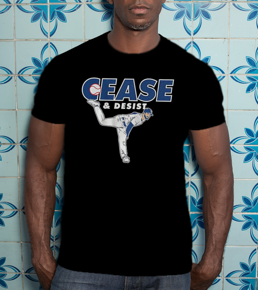 Cease And Desist Pitching Baseball Player T-Shirt