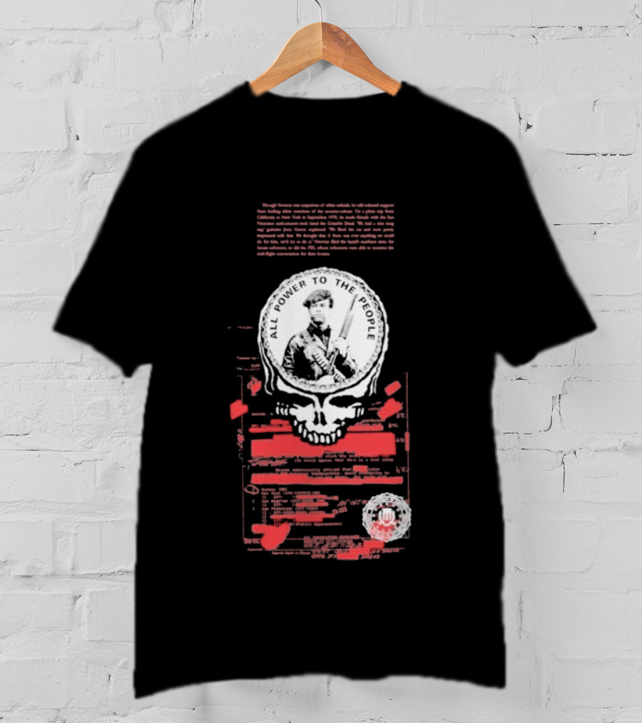 Grateful Dead War Memorial Benefit Huey P Newton Bobby Seale Power To The People T-Shirt