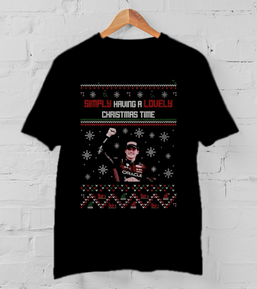 Simply Having A Lovely Christmas Time Max Verstappen T-Shirt