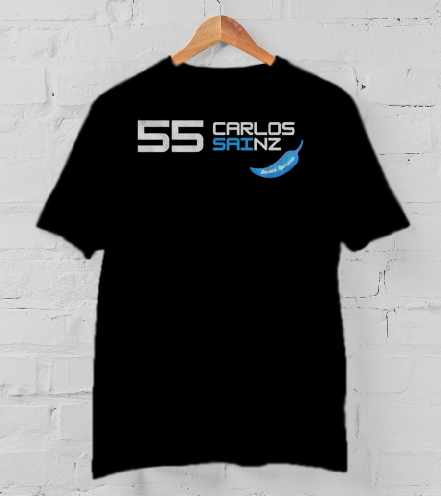 Carlos Sainz 55 Smooth Operator Blue Chilli 2025 T-Shirt