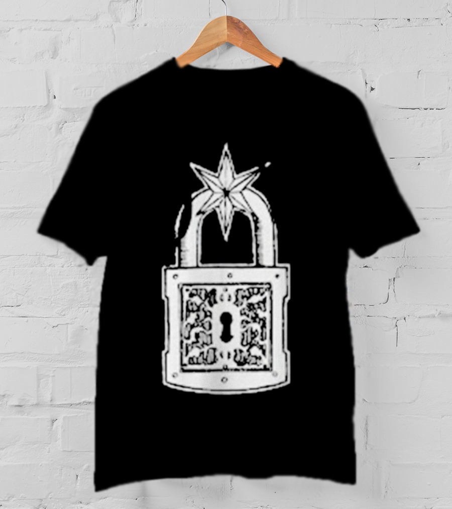 Deafheaven Lock Padlock Star Icon Design T-Shirt
