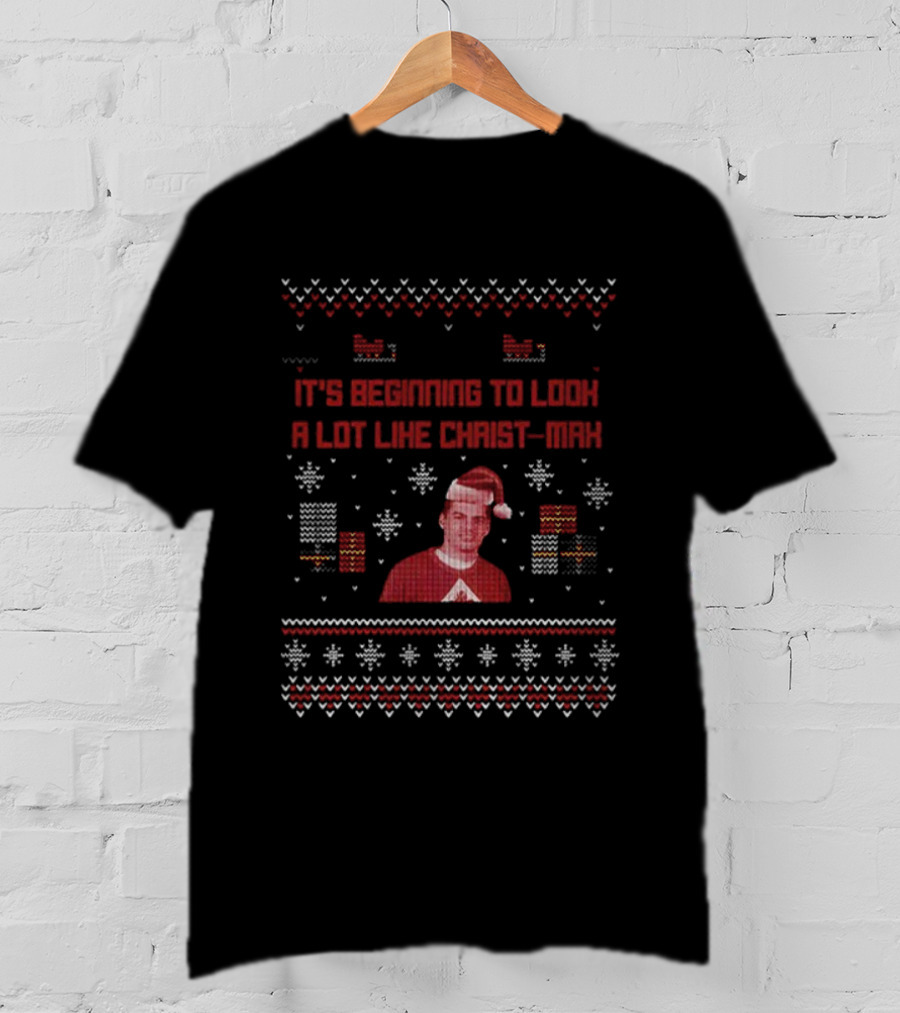 Max Verstappen Ugly Christmas It's Beginning To Look A Lot Like Christ-Max Holiday Sweater T-Shirt