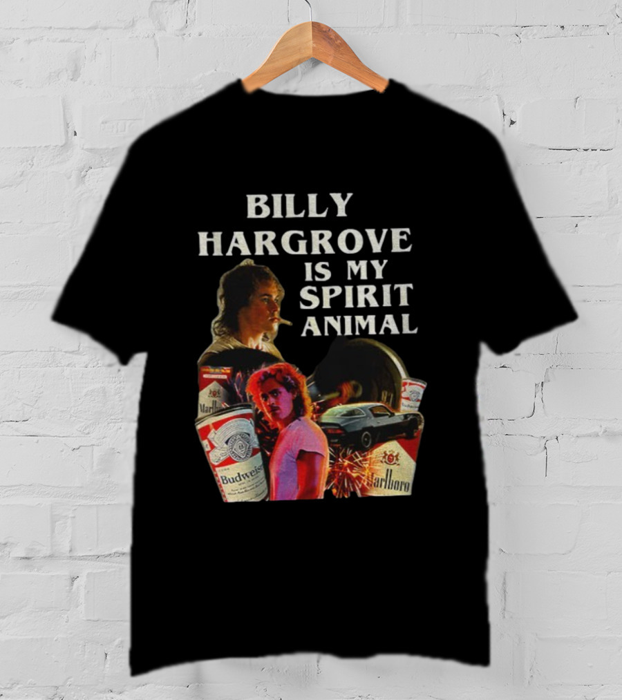Billy Hargrove Is My Spirit Animal Budweiser Marlboro Tribute T-Shirt