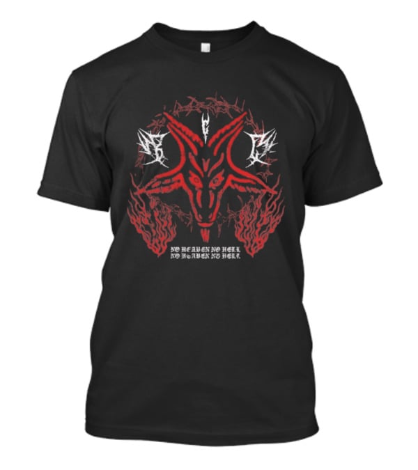 Blackcraft Cult No Heaven No Hell Don’t Pray For Me Goat And Flames T-Shirt