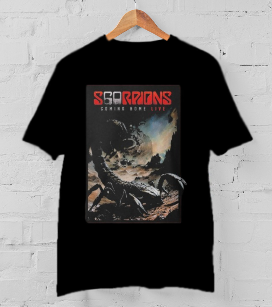 Scorpions Coming Home Live Cover 2025 2026 Vintage Concert Tour Merchandise T-Shirt