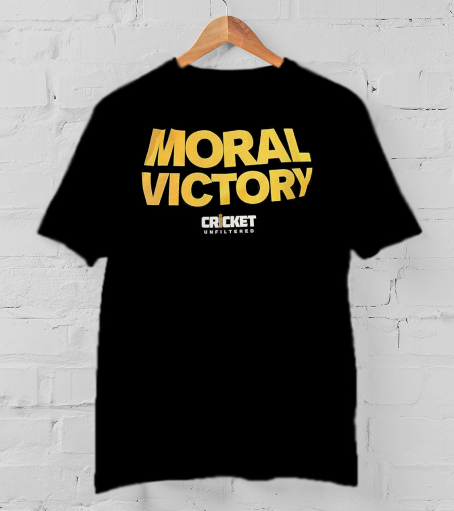 Moral Victory Cricket Unfiltered Podcast Tee T-Shirt