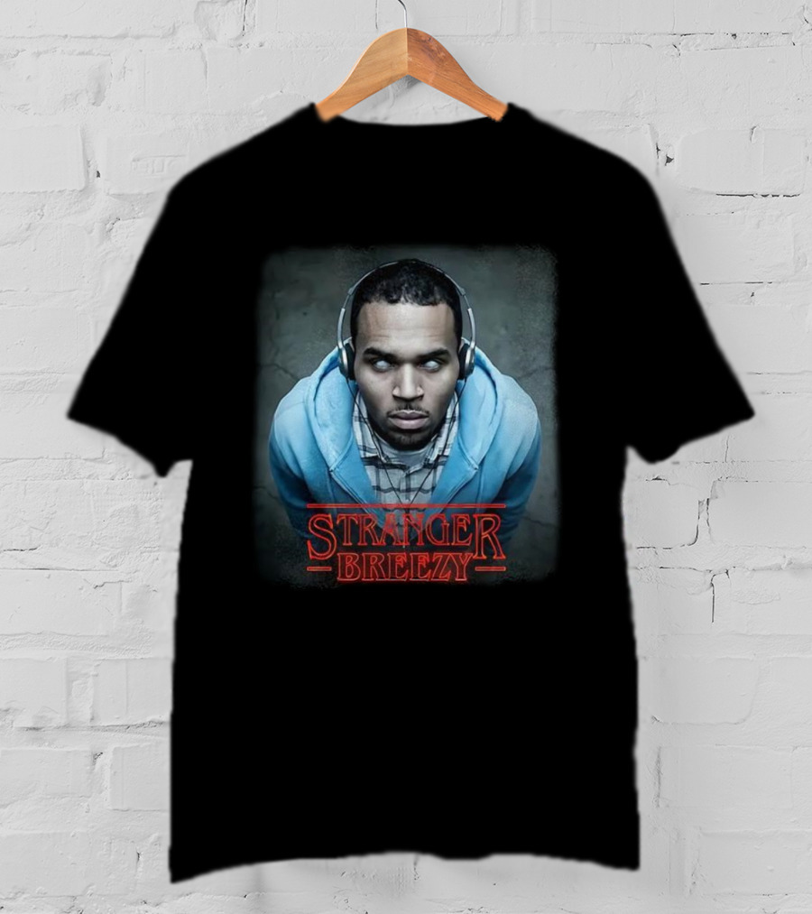 Stranger Breezy White Eyes Headphones T-Shirt