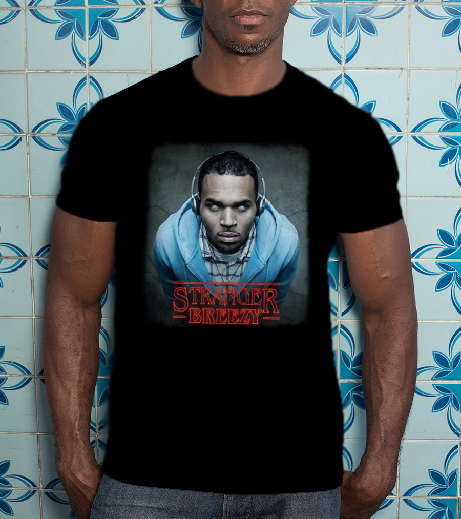 Stranger Breezy White Eyes Headphones T-Shirt
