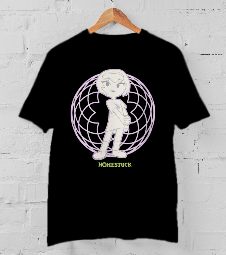 Homestuck Rose Character In Purple Globe Background T-Shirt