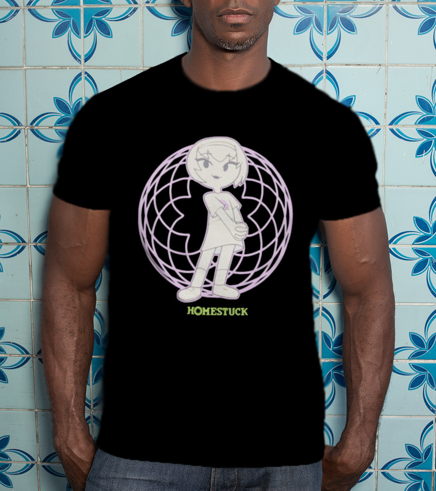Homestuck Rose Character In Purple Globe Background T-Shirt