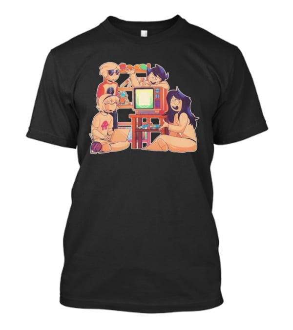 VHS Dubs AV Club Project Retro TV Anime Characters T-Shirt