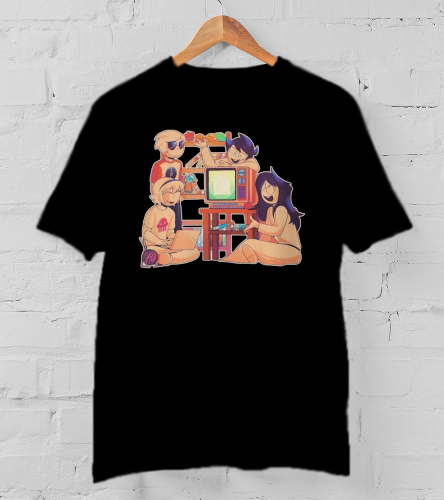 VHS Dubs AV Club Project Retro TV Anime Characters T-Shirt