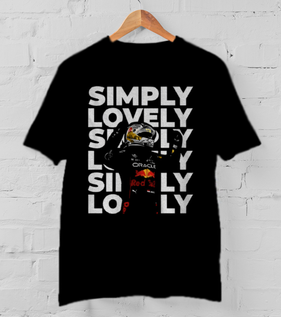 Max Verstappen Simply Lovely Oracle Red Bull Racing F1 Motorsport T-Shirt