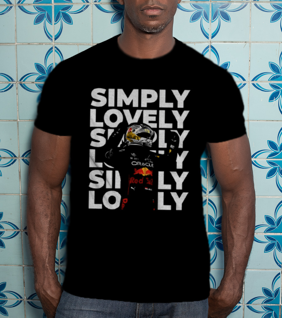 Max Verstappen Simply Lovely Oracle Red Bull Racing F1 Motorsport T-Shirt