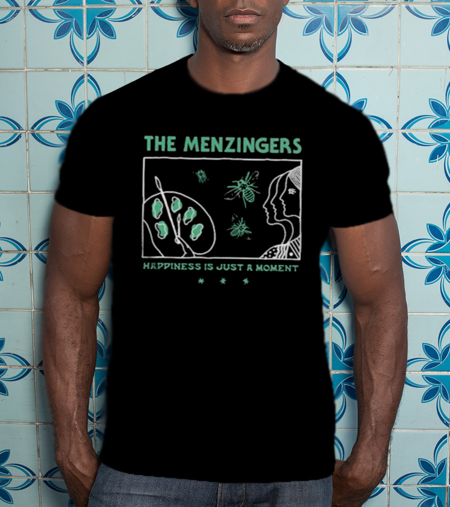 The Menzingers Happiness Is Just A Moment Painter Palette And Silhouette T-Shirt