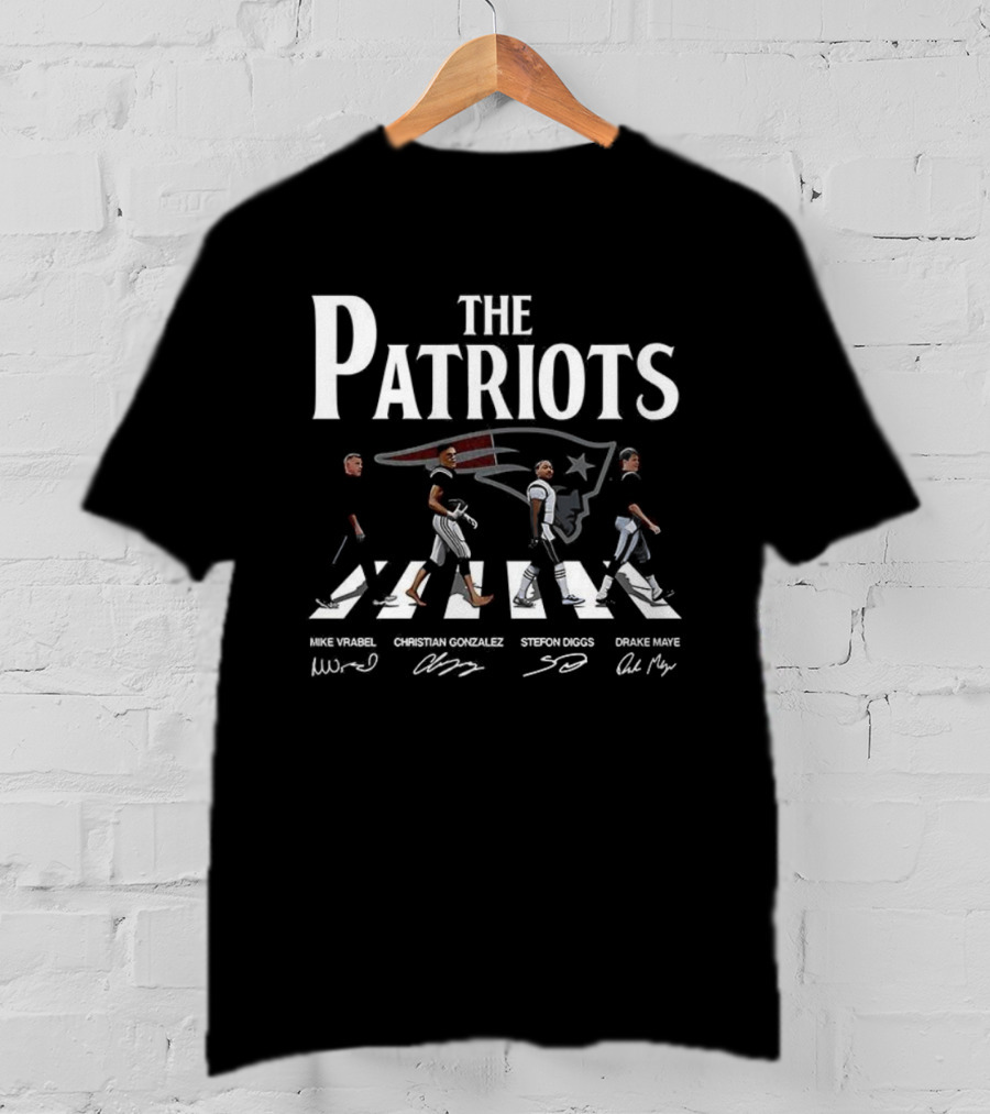 The Patriots New England Abbey Road Signatures Edition T-Shirt