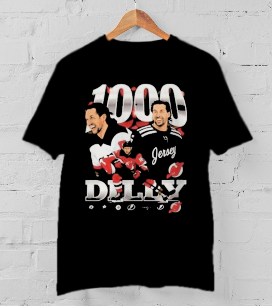 1000 Games Travis Zajac New Jersey Devils T-Shirt