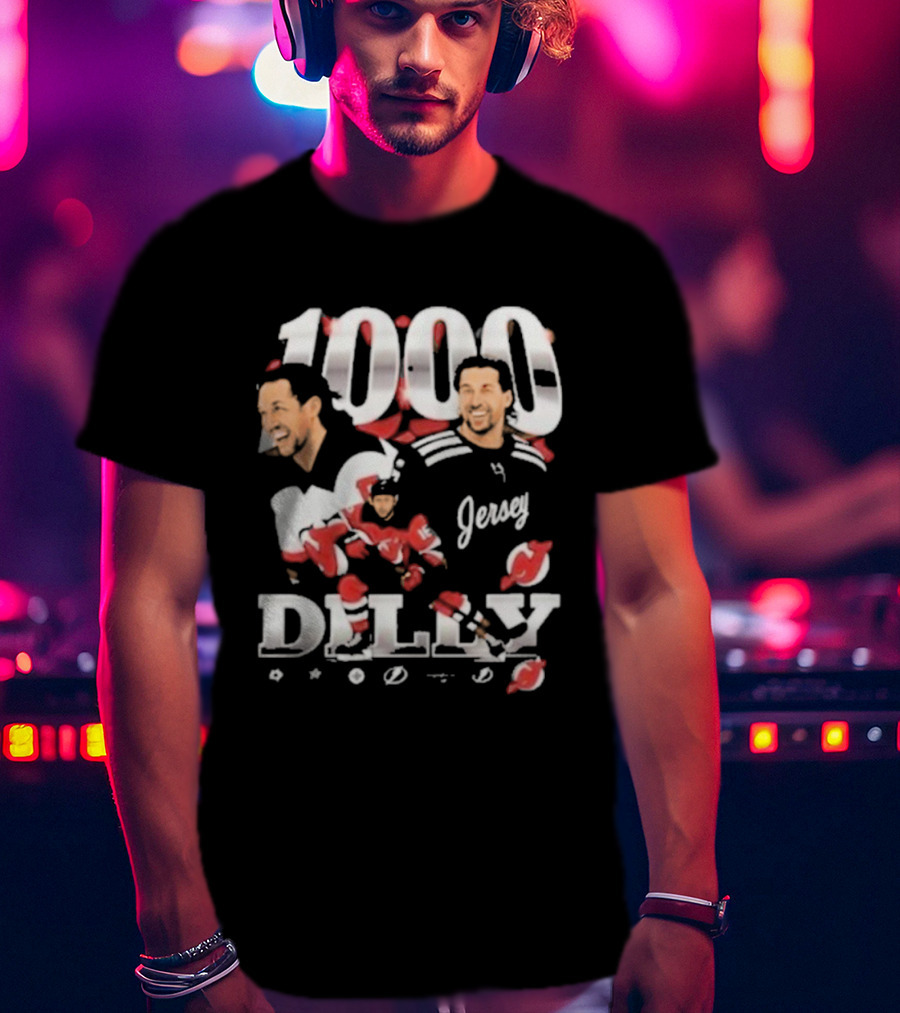 1000 Games Travis Zajac New Jersey Devils T-Shirt