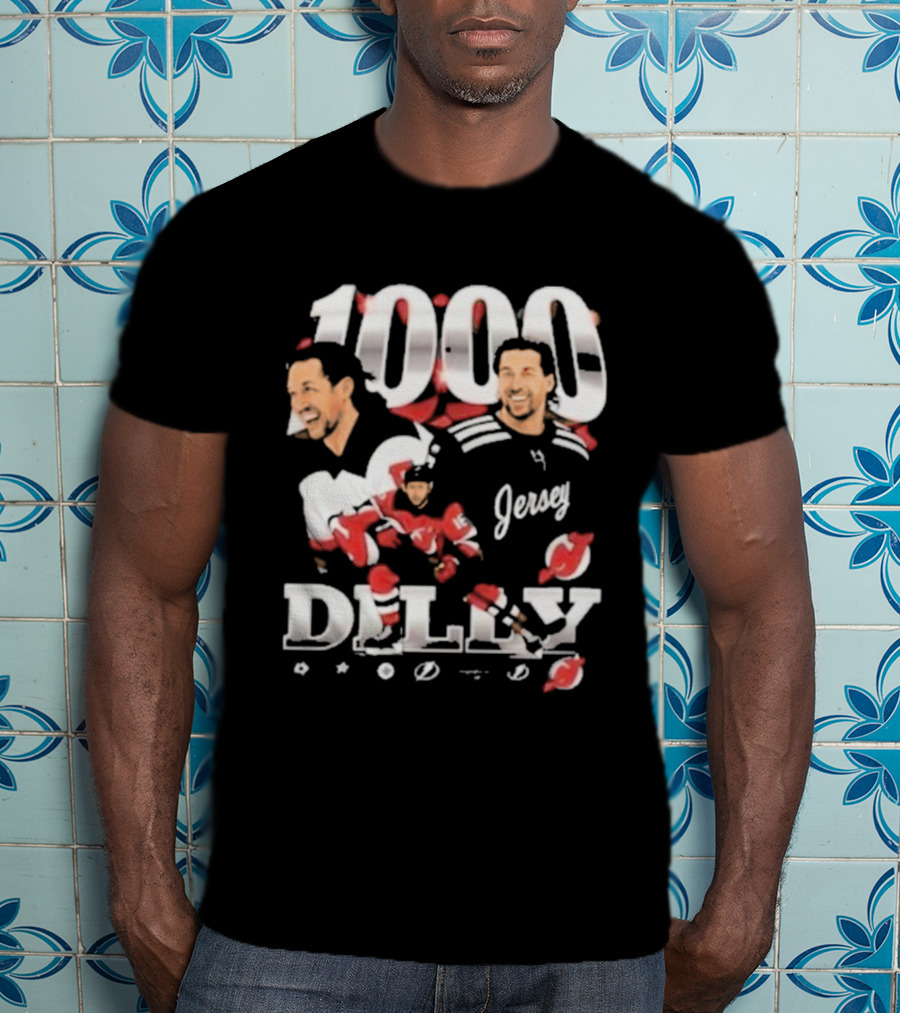 1000 Games Travis Zajac New Jersey Devils T-Shirt